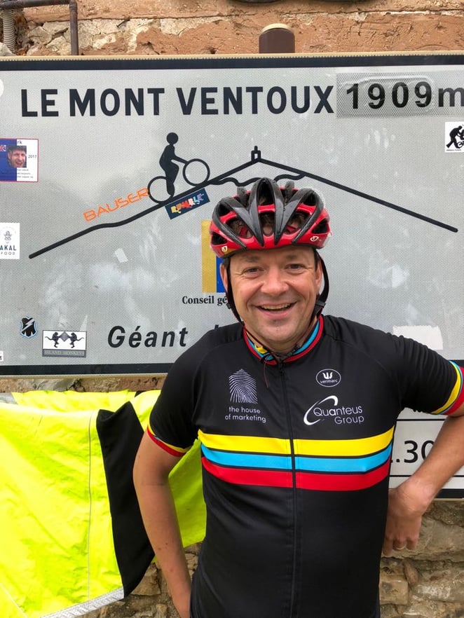 Our group CFO's husband made it to the top of the Mont Ventoux